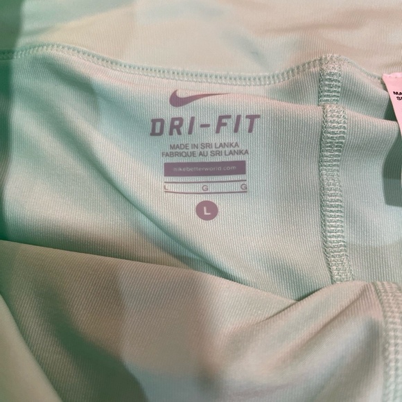 Nike Skort Womens Large Mint Green White Grey Dri Fit Tennis Golf - Picture 3 of 7